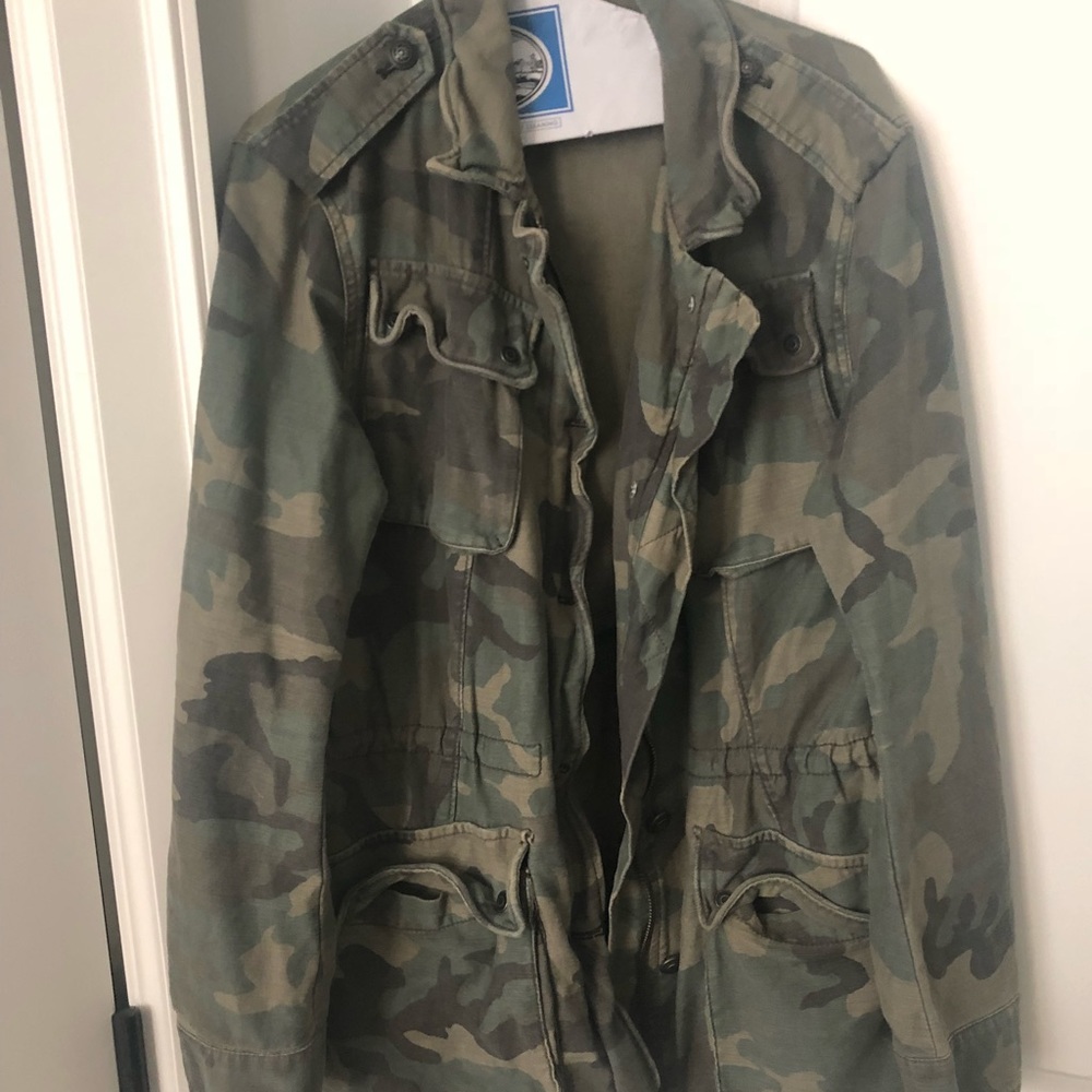 Women’s free people camo army jacket